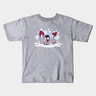 Snow Penguins Kids T-Shirt